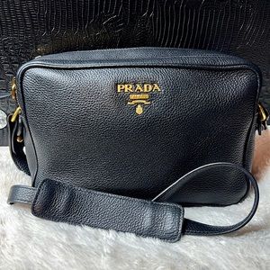 PRADA Vitello Phenix Double Zip (Crossbody)